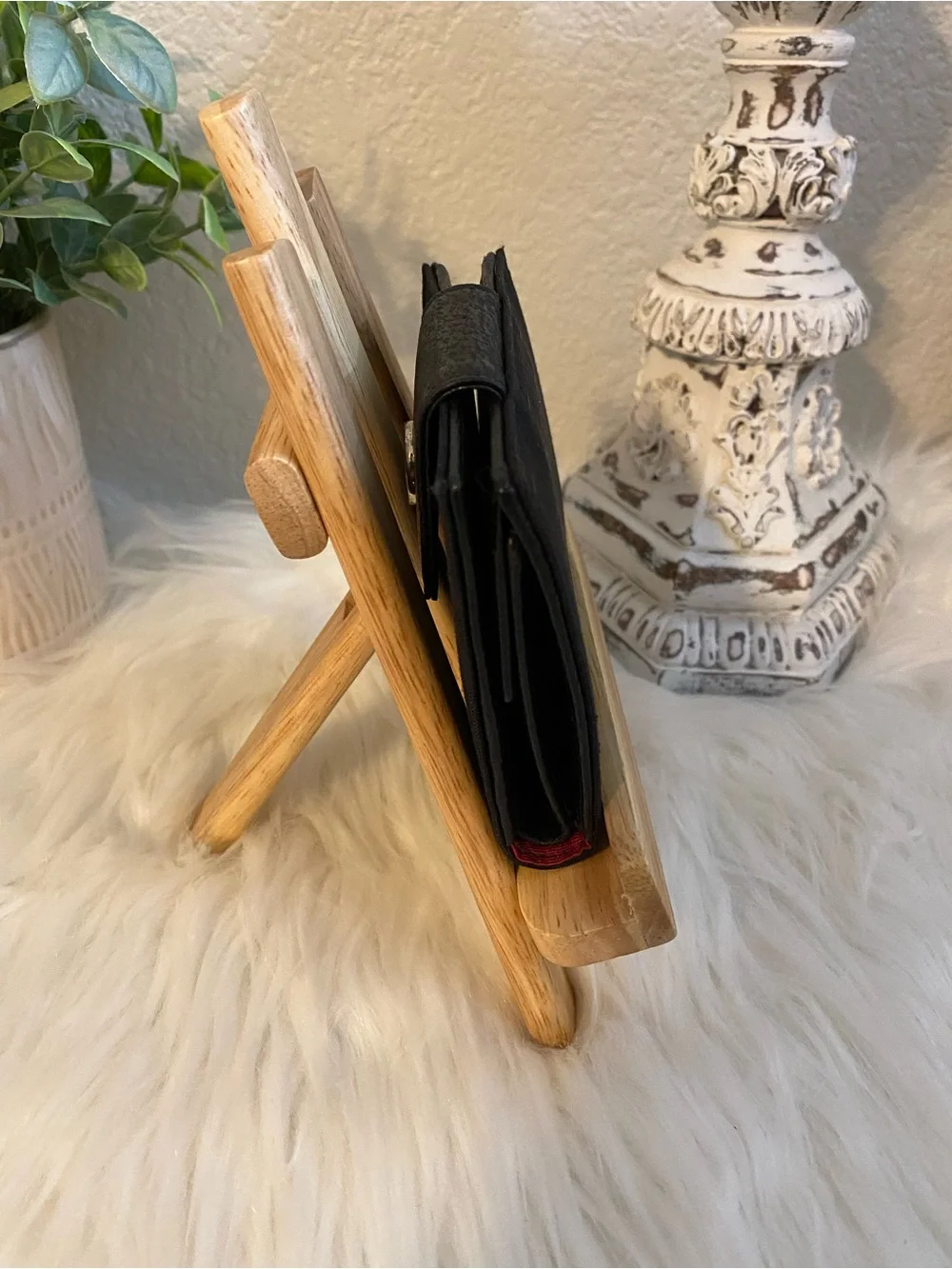 Bulgari Black Snap Card Holder